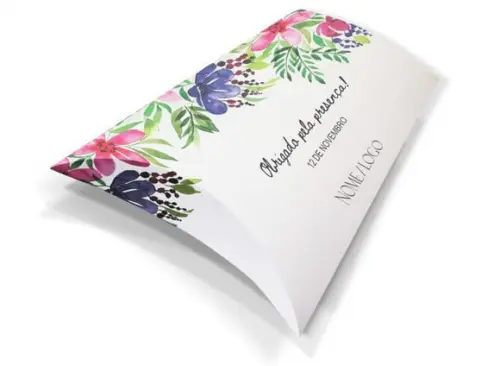 Caixa Travesseiro / Almofada Personalizada. Floral. Mod3