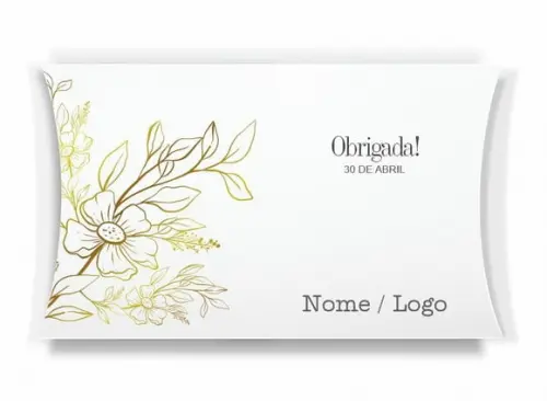 Caixa Travesseiro / Almofada Personalizada. Floral. Mod79