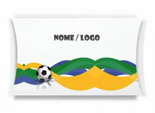 Caixa Travesseiro / Almofada Personalizada. Futebol Mod11