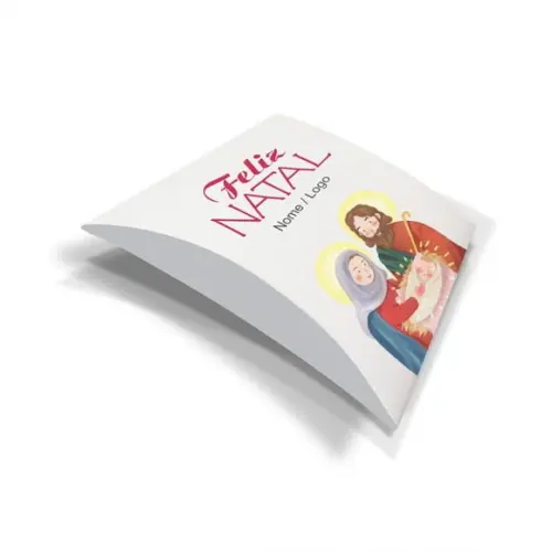 Caixa Travesseiro / Almofada Personalizada. Natal. Mod114