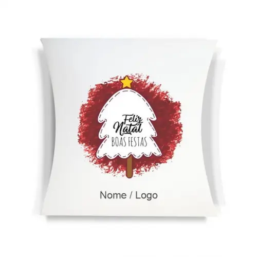 Caixa Travesseiro / Almofada Personalizada. Natal. Mod110