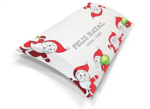 Caixa Travesseiro / Almofada Personalizada. Natal. Mod115