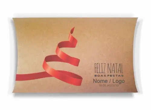 Caixa Travesseiro / Almofada Personalizada. Natal. Mod91