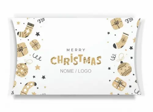 Caixa Travesseiro / Almofada Personalizada. Natal. Mod96