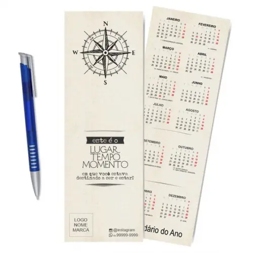 Card com Lápis e Borracha ou Caneta, Personalizado. M027