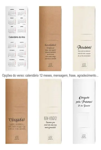 Card com Lápis e Borracha ou Caneta, Personalizado. M048