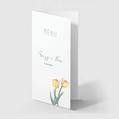 Cardápio / Menu Personalizado Casamento e Festas
