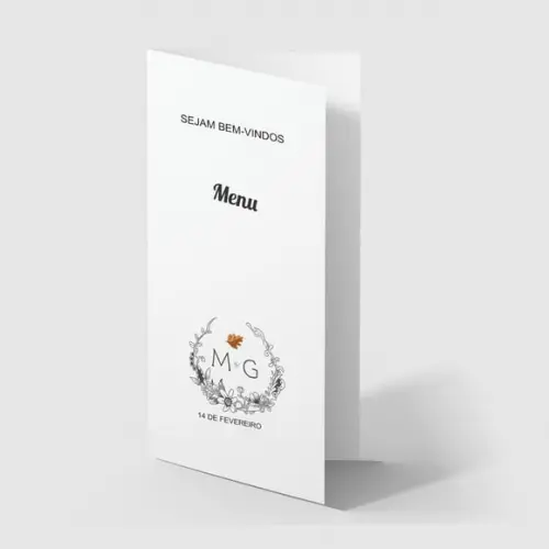 Cardápio / Menu Personalizado Casamento e Festas
