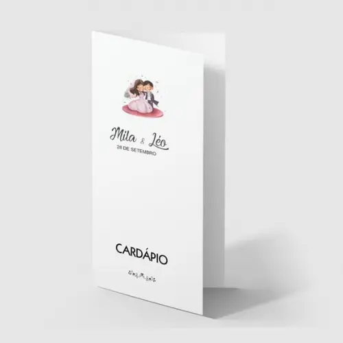 Cardápio / Menu Personalizado Casamento e Festas