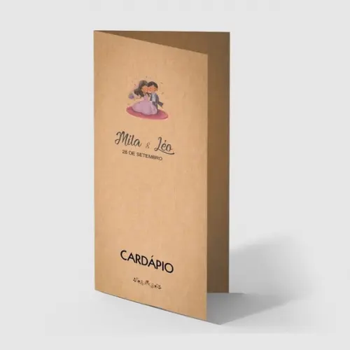 Cardápio / Menu Personalizado Casamento e Festas