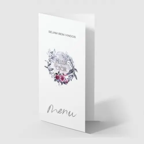 Cardápio / Menu Personalizado Casamento e Festas