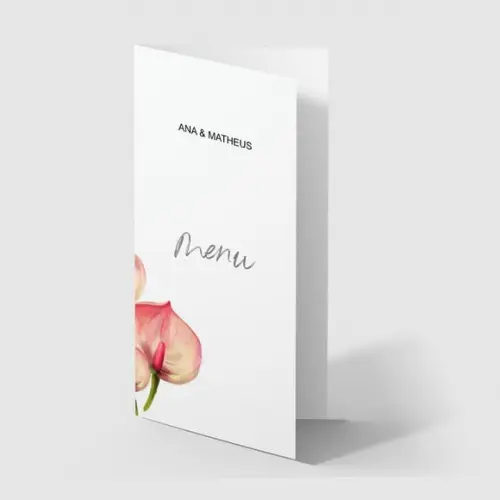 Cardápio / Menu Personalizado Casamento e Festas