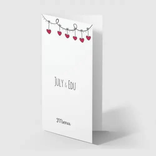 Cardápio / Menu Personalizado Casamento e Festas