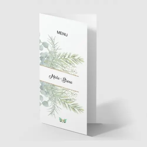 Cardápio / Menu Personalizado Casamento e Festas