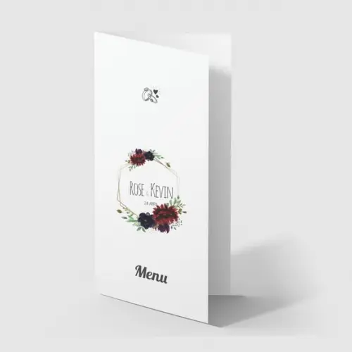 Cardápio / Menu Personalizado Casamento e Festas