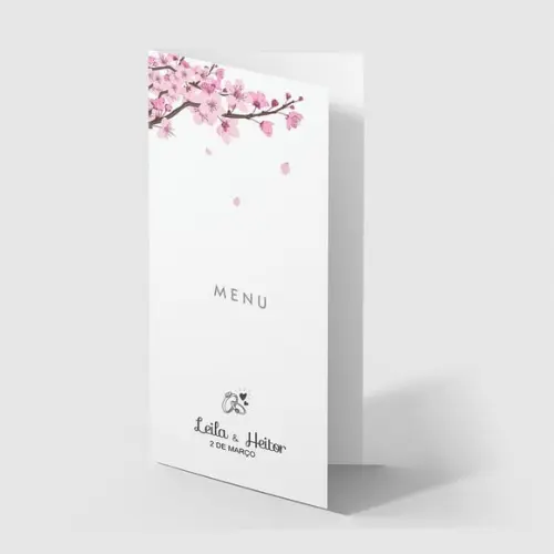 Cardápio / Menu Personalizado Casamento e Festas