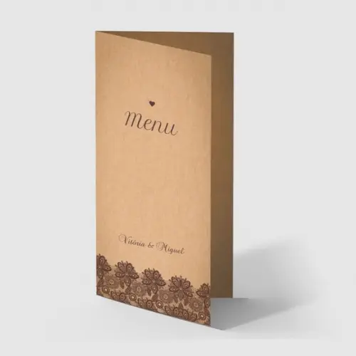 Cardápio / Menu Personalizado Casamento e Festas