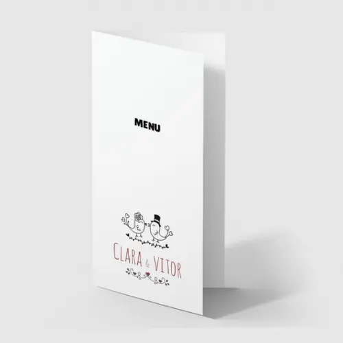 Cardápio / Menu Personalizado Casamento e Festas
