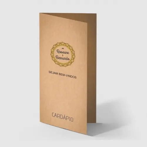 Cardápio / Menu Personalizado Casamento e Festas