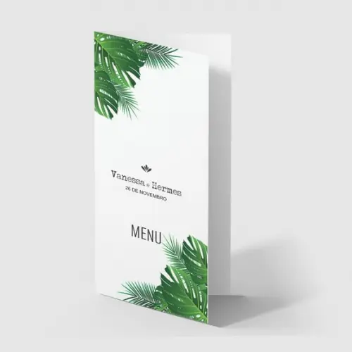 Cardápio / Menu Personalizado Casamento e Festas