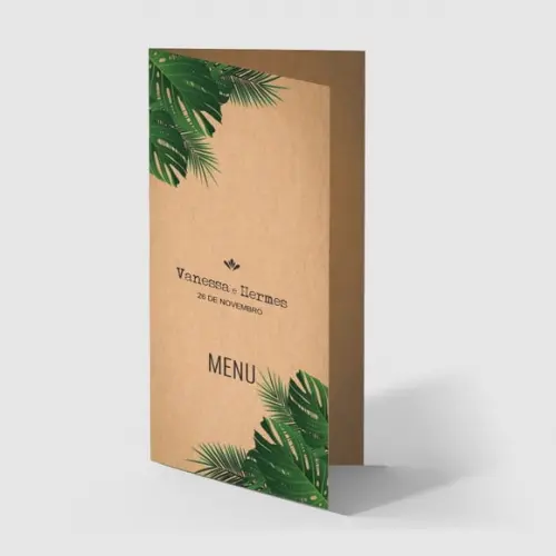 Cardápio / Menu Personalizado Casamento e Festas
