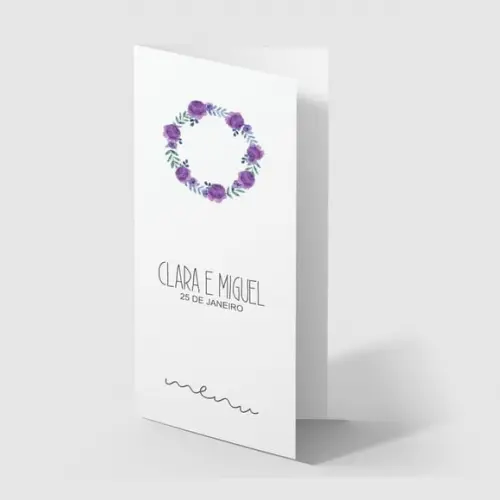 Cardápio / Menu Personalizado Casamento e Festas