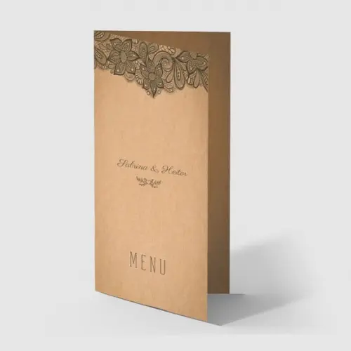 Cardápio / Menu Personalizado Casamento e Festas