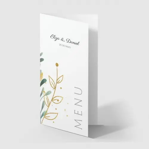 Cardápio / Menu Personalizado Casamento e Festas