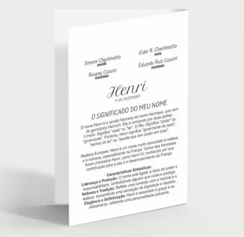 Cartão Batismo Personalizado c/ Aplique Sabonete Estrela