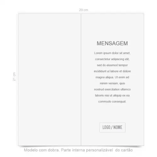 Cartão de Aniversário Personalizado. 10x21cm. Pct. c/ 12un