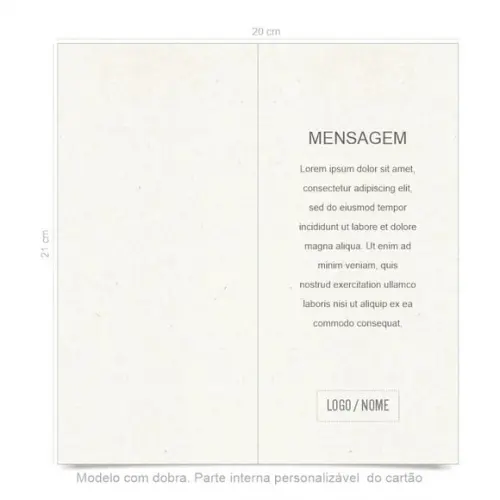 Cartão de Aniversário Personalizado. 10x21cm. Pct. c/ 12un