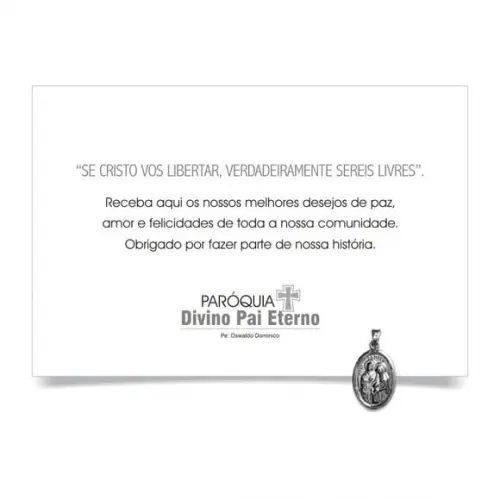 CARTÃO DE FELICITAÇÕES PERSONALIZADO + PINGENTE + ENVELOPE.
