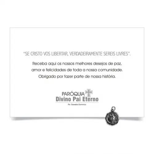 CARTÃO DE FELICITAÇÕES PERSONALIZADO + PINGENTE + ENVELOPE.