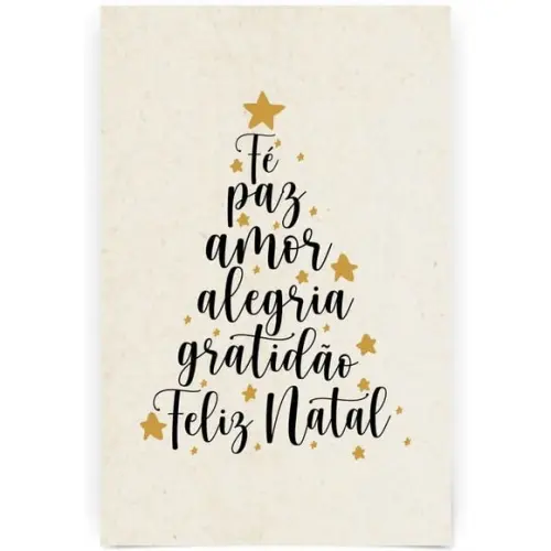 Cartão de Natal Person. com Dobra, Reciclado + Cor 40-013