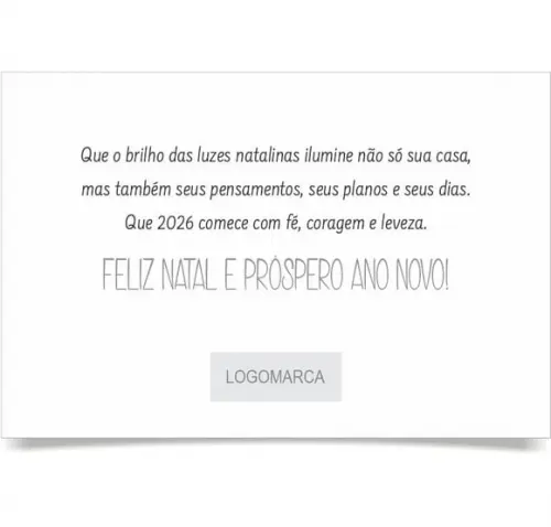 Cartão de Natal Personalizado