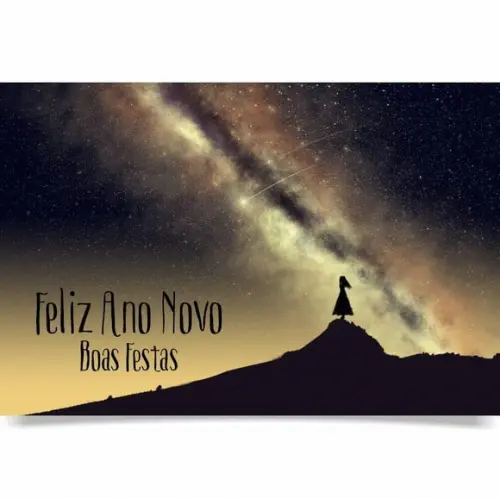 Cartão de Natal Personalizado com Dobra