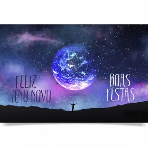 Cartão de Natal Personalizado com Dobra 20-003