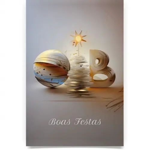 Cartão de Natal Personalizado com Dobra Oab