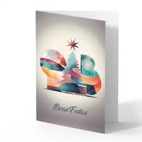 Cartão de Natal Personalizado com Dobra Oab