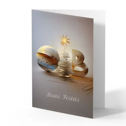 Cartão de Natal Personalizado com Dobra Oab