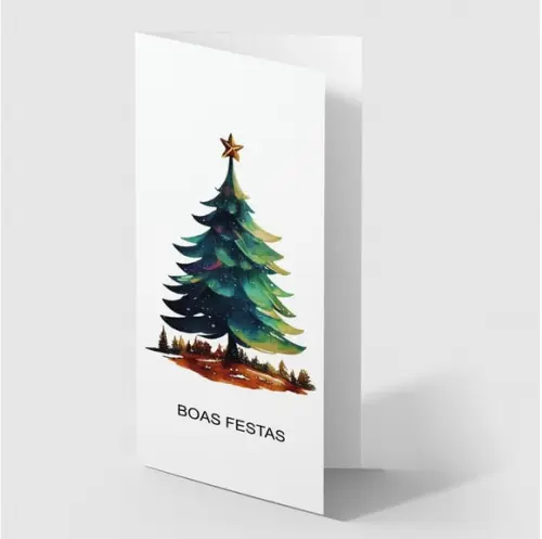 Cartão de Natal Personalizado Estreito, 25-001