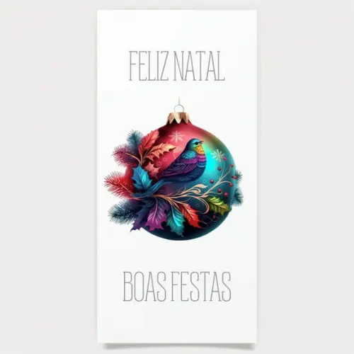 Cartão de Natal Personalizado Estreito, 25-004