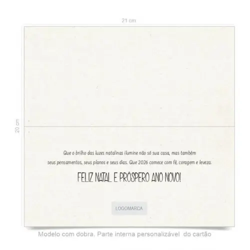 Cartão de Natal Personalizado Estreito, 25-003
