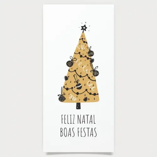 Cartão de Natal Personalizado Estreito, 25-007