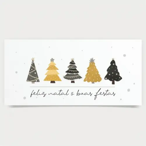 Cartão de Natal Personalizado Estreito, 25-005