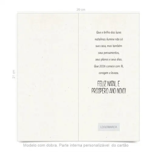 Cartão de Natal Personalizado Estreito, 25-009