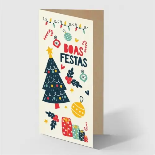 Cartão de Natal Personalizado Estreito, 25-009
