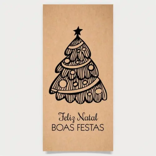 Cartão de Natal Personalizado Estreito, 25-014