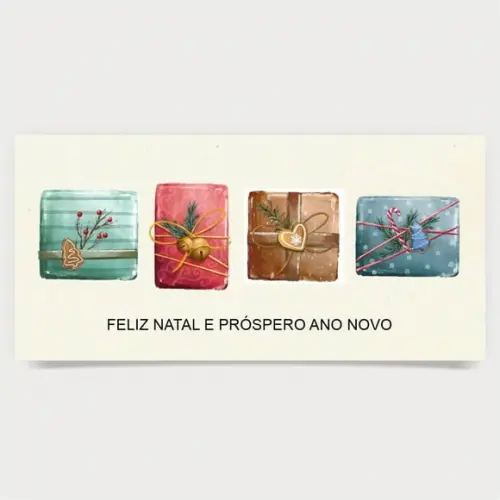 Cartão de Natal Personalizado Estreito, 25-013