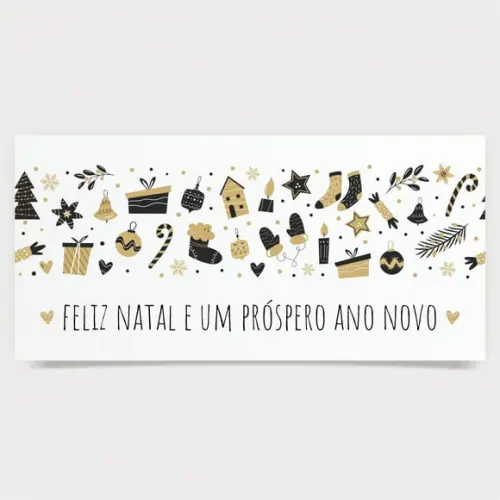 Cartão de Natal Personalizado Estreito, 25-018